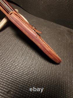 Real Custom Forged Large Fixed Blade Knife by LB (Larry Arnold). HEAVY