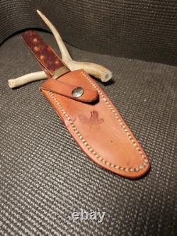 Real Custom Forged Large Fixed Blade Knife by LB (Larry Arnold). HEAVY
