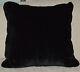 Real Mink Fur Pillow Black Sheared Sections Made In Usa Genuine Authentic