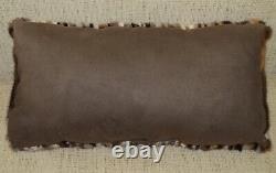 Real Mink Fur Pillow Multi Color Brown New made in USA genuine