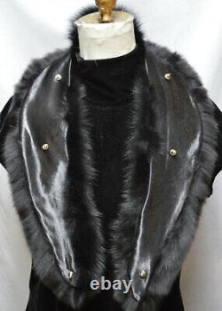 Real Silver Fox Fur Collar Men Women Detachable New made in the USA genuine