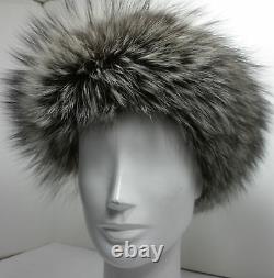 Real Silver Fox Headband New (made in the U. S. A.)