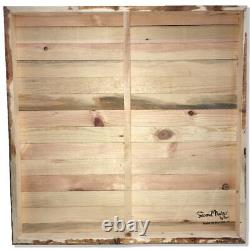 Reclaimed Wood Art Wall Decor I Will Keep My Eyes Always On The Lord Made In USA