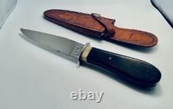 Red St. Cyr ABS Master Smith Flat Ground Bowie with Mosaic Pins
