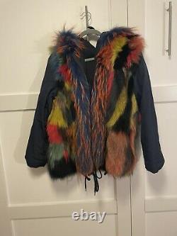 Reversible Hand Made Real Fur Parka Jacket