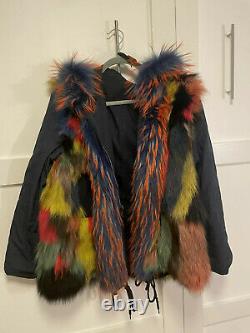 Reversible Hand Made Real Fur Parka Jacket