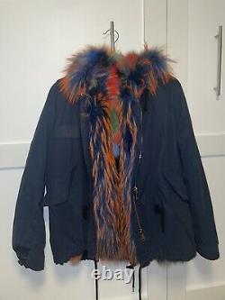Reversible Hand Made Real Fur Parka Jacket