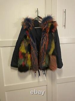 Reversible Hand Made Real Fur Parka Jacket