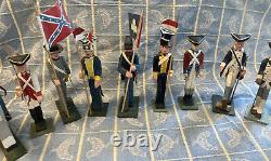 Revolutionary War Figures Hand Made Wood Marked Maybe Nh USA Military Cavalry
