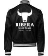 Ribera Steakhouse Tokyo Japan Bomber Jacket Wrestling Mens Outerwear Fashion