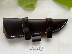 Rockin H Cutlery Handmade Damascus Steel Hunting Knife withCamelbone, Made in USA
