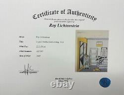 Roy Lichtenstein Print Artist Studio Look Mickey, Hand Signed & COA