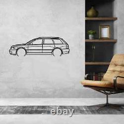 S4 Avant B5 Detailed Acrylic Silhouette Wall Art (Made In USA)