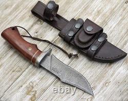 SHOKUNIN USA Handmade Forged Damascus Steel Hunting Camp Survival Knife