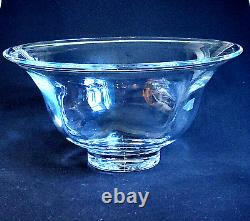 SIMON PEARCE SHELBURNE XL BOWL, Hand Blown Glass, 15.5 W x 8 T, Made in USA