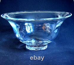 SIMON PEARCE SHELBURNE XL BOWL, Hand Blown Glass, 15.5 W x 8 T, Made in USA