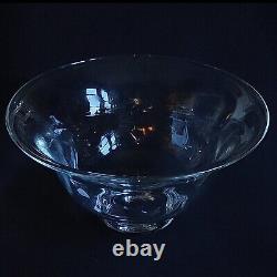 SIMON PEARCE SHELBURNE XL BOWL, Hand Blown Glass, 15.5 W x 8 T, Made in USA