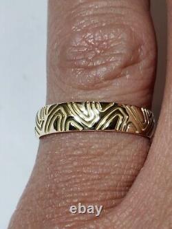 SOLID 10k YELLOW GOLD RING SIZE 7.25 MADE IN USA
