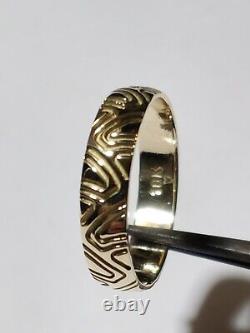 SOLID 10k YELLOW GOLD RING SIZE 7.25 MADE IN USA