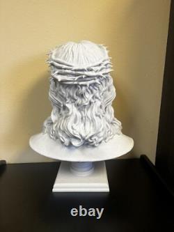 SUPER MASSIVE! 2 Foot? Tall Bust Of Jesus Christ With Thorne Crown