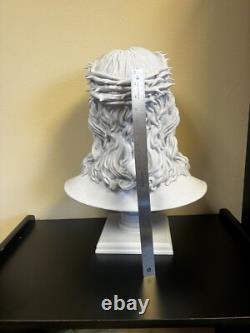 SUPER MASSIVE! 2 Foot? Tall Bust Of Jesus Christ With Thorne Crown