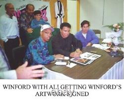 SUPER Sale Signed By Muhammad Ali COA Original Canvas 40H X 30W Was7999 Now 995