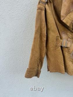 SUSAN RIEDWEG Leather Jacket Hand Made Southwestern VTG RARE USA