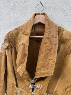 SUSAN RIEDWEG Leather Jacket Hand Made Southwestern VTG RARE USA