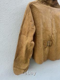 SUSAN RIEDWEG Leather Jacket Hand Made Southwestern VTG RARE USA