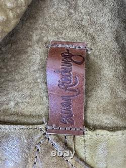 SUSAN RIEDWEG Leather Jacket Hand Made Southwestern VTG RARE USA