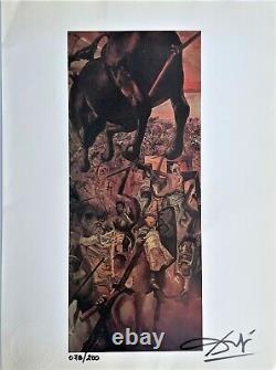 Salvador Dali Print The Battle of Tetuan, 1962 Hand Signed & COA