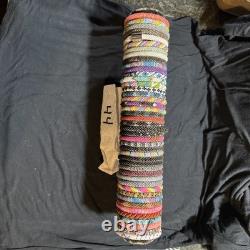 Sashka Co. Lot of 44 Assorted Colors Hand Made Glass Beaded 8Bracelets withHolder