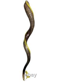 Shofar Yemenite Kudu Horn XXL 40-44 New KOSHER Half Polished Free Shipping USA