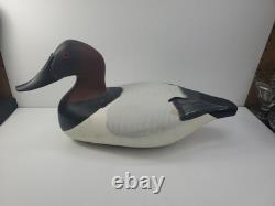 Signed 1989 Mark Jones Hand Made Hand Painted Wood Duck Decoy