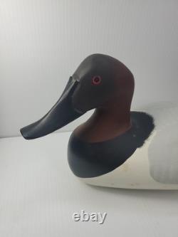 Signed 1989 Mark Jones Hand Made Hand Painted Wood Duck Decoy