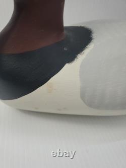Signed 1989 Mark Jones Hand Made Hand Painted Wood Duck Decoy
