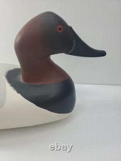 Signed 1989 Mark Jones Hand Made Hand Painted Wood Duck Decoy