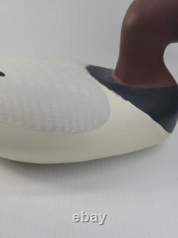 Signed 1989 Mark Jones Hand Made Hand Painted Wood Duck Decoy