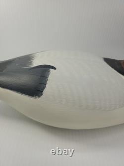 Signed 1989 Mark Jones Hand Made Hand Painted Wood Duck Decoy