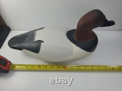Signed 1989 Mark Jones Hand Made Hand Painted Wood Duck Decoy