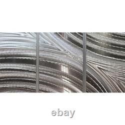 Silver Modern Metal Wall Art Neutral Hanging Art for Home or Office WOW