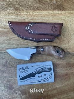 Skyblade Knives Custom Skinning Knife Handmade by Todd Orr. Madison Maple