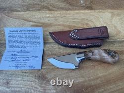 Skyblade Knives Custom Skinning Knife Handmade by Todd Orr. Madison Maple