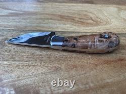 Skyblade Knives Custom Skinning Knife Handmade by Todd Orr. Madison Maple