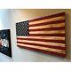 Solid Wooden American Flag Wall Art, Rustic Handmade, Wooden Flag, Wood Decor