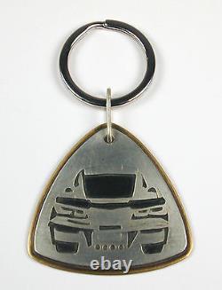 Sterling Silver Corvette Stingray Key Ring Hand Made in USA Free U. S. Shipping