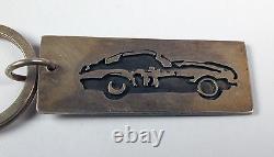 Sterling Silver Muscle Car Key Ring Hand Made in the USA Free Shipping