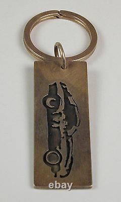 Sterling Silver Muscle Car Key Ring Hand Made in the USA Free Shipping