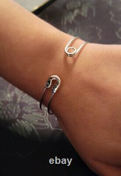 Sterling Silver Safety Pin Bracelet Hand Made In America