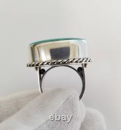 Sterling silver southwest turquoise ring, Hand made in USA, AZ turquoise